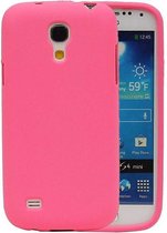 Sand Look TPU Backcover Case Hoesje voor Galaxy S4 mini i9190 Roze