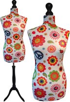 Peace paspop met zwarte sparkling driepoot  36/38