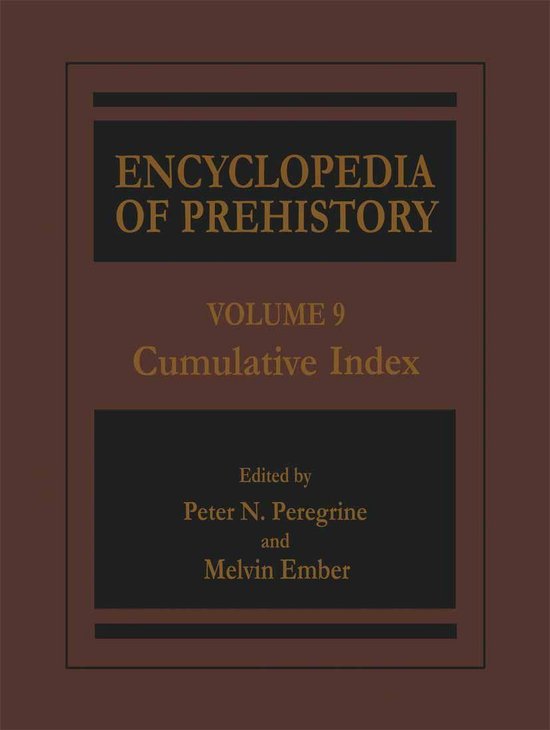 Encyclopedia of Prehistory - cover