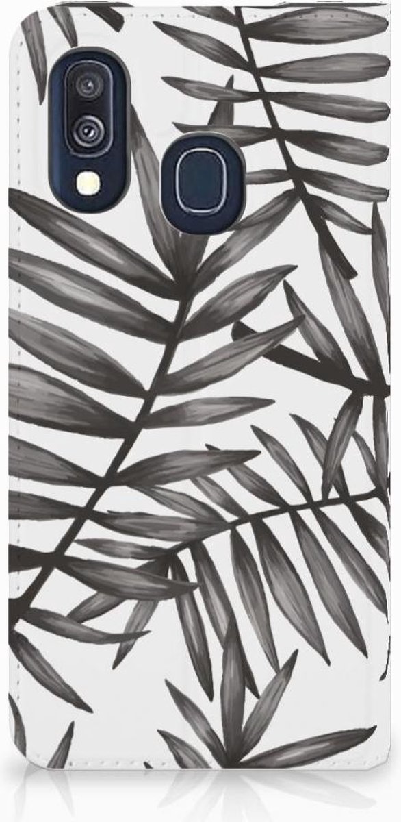 Samsung Galaxy A40 Smart Cover Leaves Grey