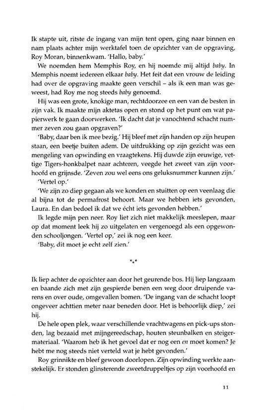 Pagina 11 met tekst over een boek.