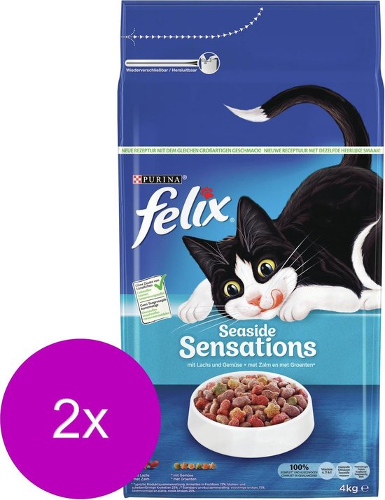 Felix Vis Sensations - Kattenvoer - 2 x 4 kg - FELIX