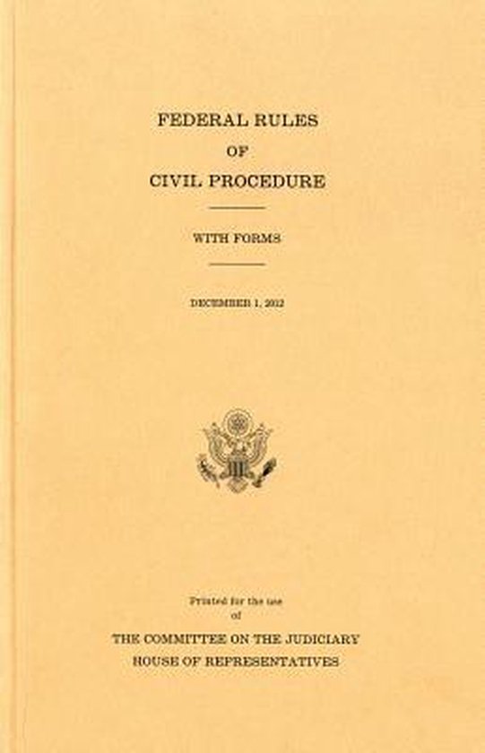 Federal Rules of Civil Procedure | 9780160915314 | Boeken | bol
