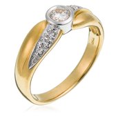 Orphelia RD-3715/53 - Ring - Bicolor Goud 18 Karaat - Diamant 0.24 ct