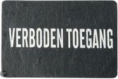 Esschert Design - Leisteen Bord 'Verboden Toegang' DP011