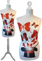Magic paspop met witte sparkling driepoot  40/42