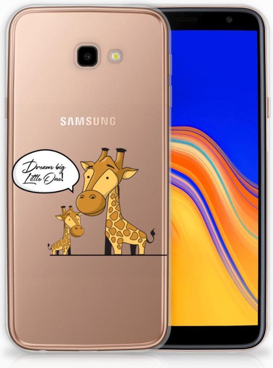 Samsung Galaxy J4 Plus (2018) Telefoonhoesje met Naam Giraffe