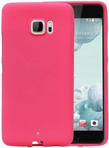 Sand Look TPU Backcover Case Hoesjes voor HTC U Ultra Roze