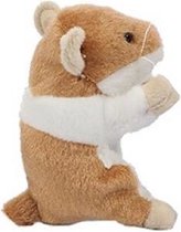 Pluche hamsters knuffel 13 cm beige
