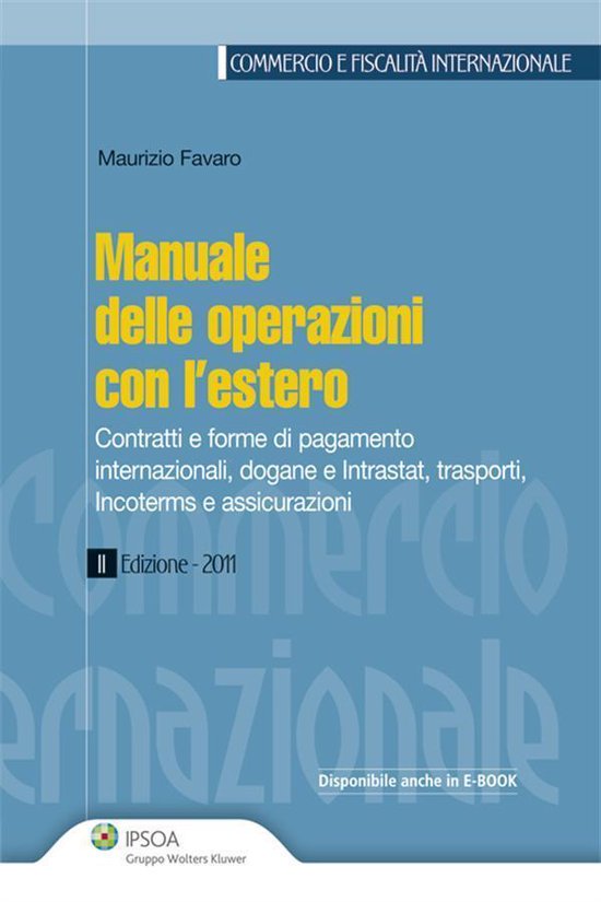 Manuale delle operazioni con l'estero - cover