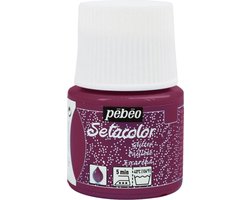 Pébéo Setacolor Glitter Tourmalijn Textielverf - 45ml textielverf voor lichte stoffen
