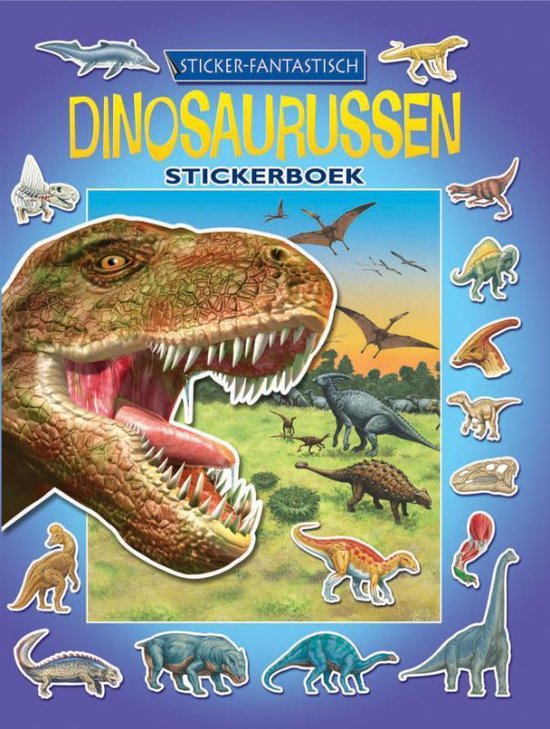 Cover van het boek 'Dinosaurussen stickerboek'
