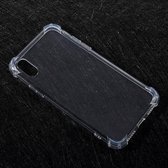 Anti-shock TPU Softcase geschikt voor iPhone X - Transparant