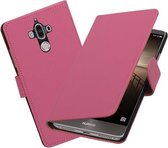 BestCases.nl Huawei Mate 9 Effen booktype cover Roze