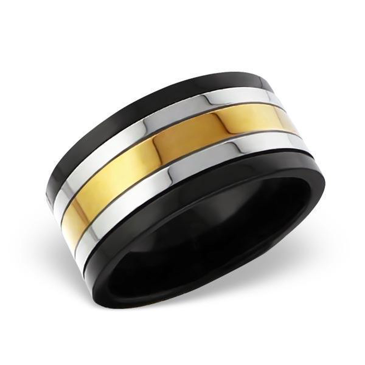 Amanto Ring Aybars - 316L Staal - 11mm - Maat 63-20mm
