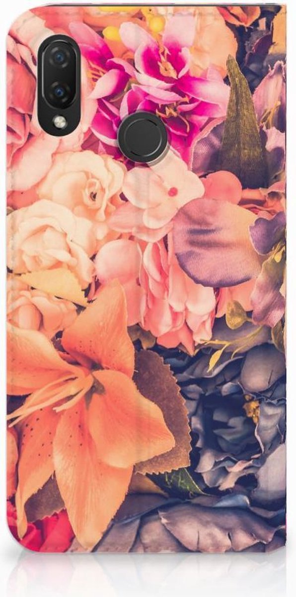 Huawei P Smart Plus Smart Cover Bosje Bloemen