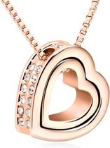 Cilla Jewels pendentif chaîne coeur Or rose