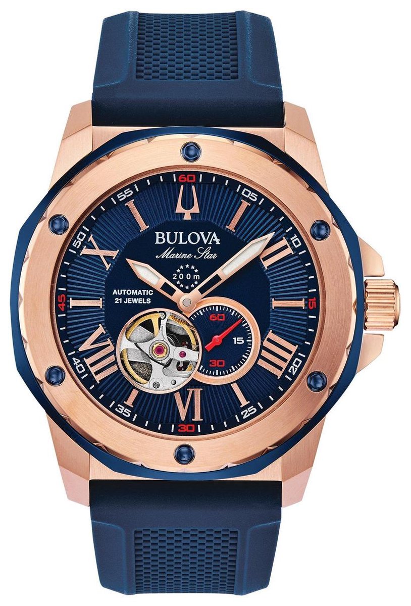 BULOVA - Horloge - Mannen - Blauw Ø 44 - 98A227