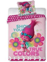 Dekbedovertrek Trolls100% coton 140x200cm+65x65cm