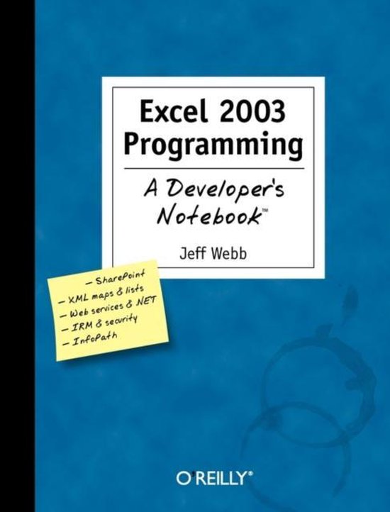 Excel 2003 Programming - A Developer's Notebook - cover