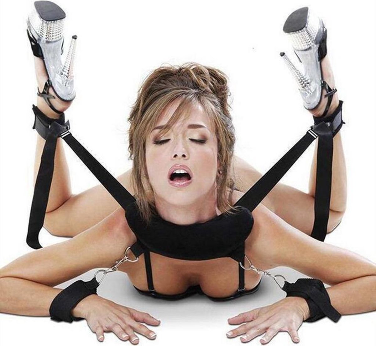 Goedkoopste Cimejo® - Bondage set - KIKKER houding - BDSM - Zwart