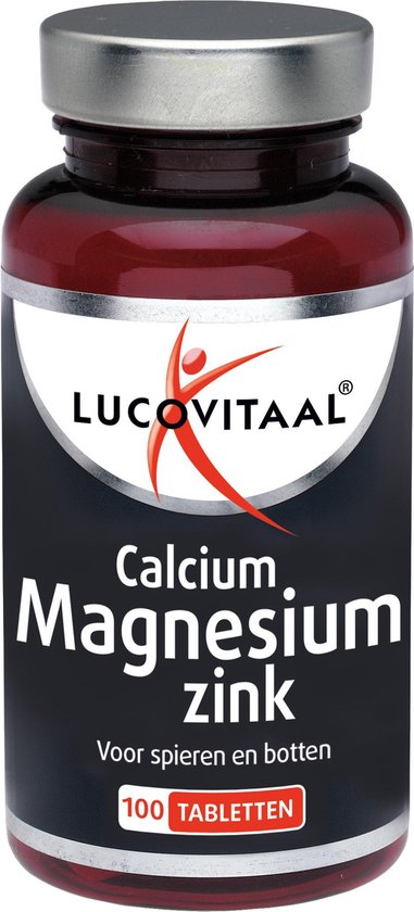 bol.com | Lucovitaal Calcium Magnesium Zink Voedingssupplement - 100  tabletten
