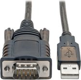 Tripp-Lite U209-005-COM RS232 to USB Adapter Cable with COM Retention (USB-A to DB9 M/M), FTDI, 5 ft. TrippLite