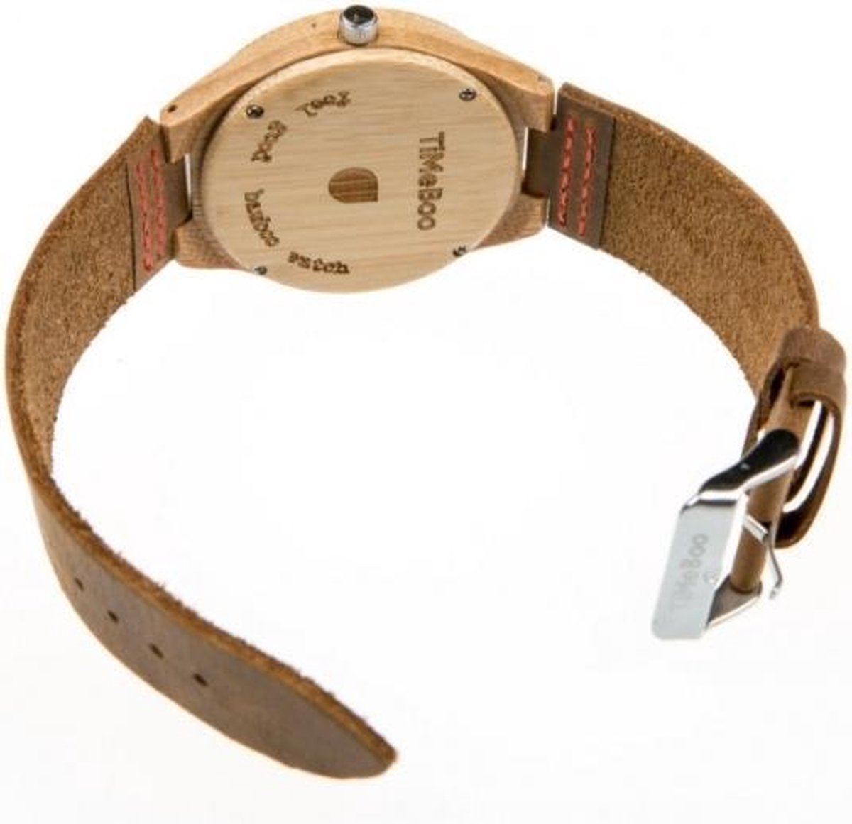 Dames Horloge Hout MICGIGI Houten Horloge Bamboe, Analoog Kwarts