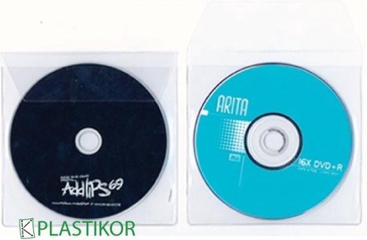 Plastikor CD-etuis met klep - Transparant - 25 Stuks