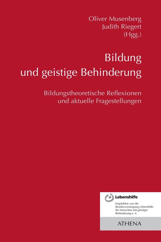 Lehren und Lernen mit behinderten Menschen 20 - Bildung und  ... - cover