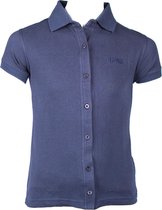 Piva schooluniform polo korte mouwen  meisjes - donkerblauw - Evangelista - maat S/16 jaar