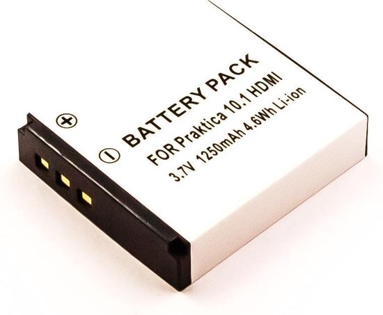 Battery Praktica DVC 10.1 HDMI, Li-ion, 3,7V, 1250mAh, 4,6Wh | bol.com