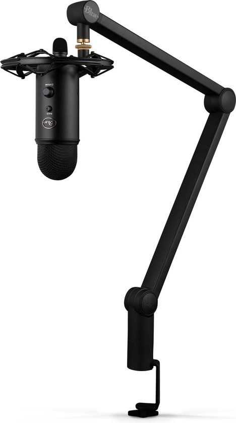 Blue Microphones Yeticaster - USB Microfoon met arm - Zwart