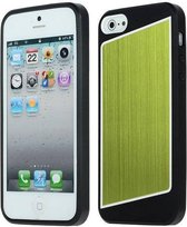 Modieuze TPU geborstelde Case voor iPhone 5/5S (Groen)