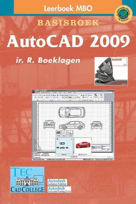 Cover van het boek 'AutoCAD 2009 / MBO / deel Basisboek / druk 1' van R. Boeklagen