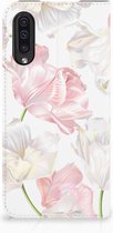 Bookcase Cover Geschikt voor Samsung Galaxy A50 Standcase Hoesje Design Lovely Flowers