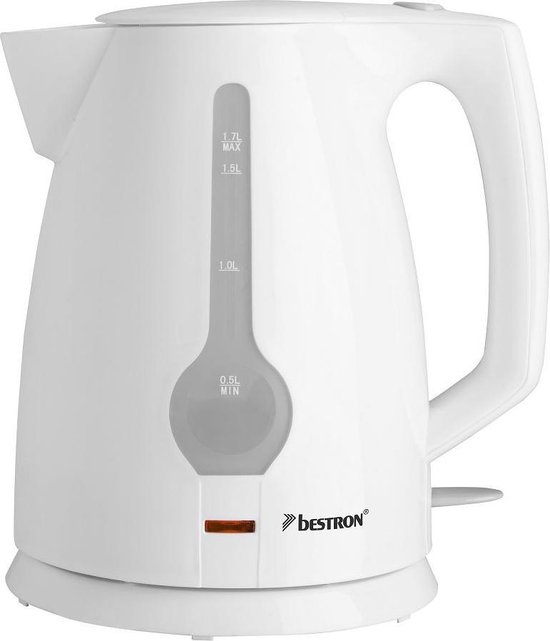 Livoo, Elektrische waterkoker in retrostijl, met thermometer DOD157S, van roestvrij staal, kleur: zilver, vermogen 1800 W, inhoud 1,8 l