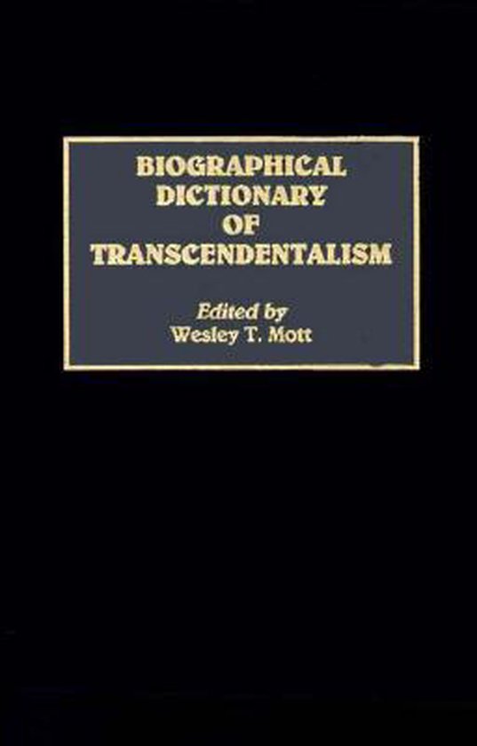 Biographical Dictionary of Transcendentalism - cover