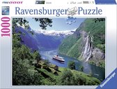 Bol.com Ravensburger puzzel Noors fjord - Legpuzzel - 1000 stukjes aanbieding