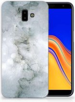 Geschikt voor Samsung Galaxy J6 Plus (2018) Uniek TPU Hoesje Painting Grey