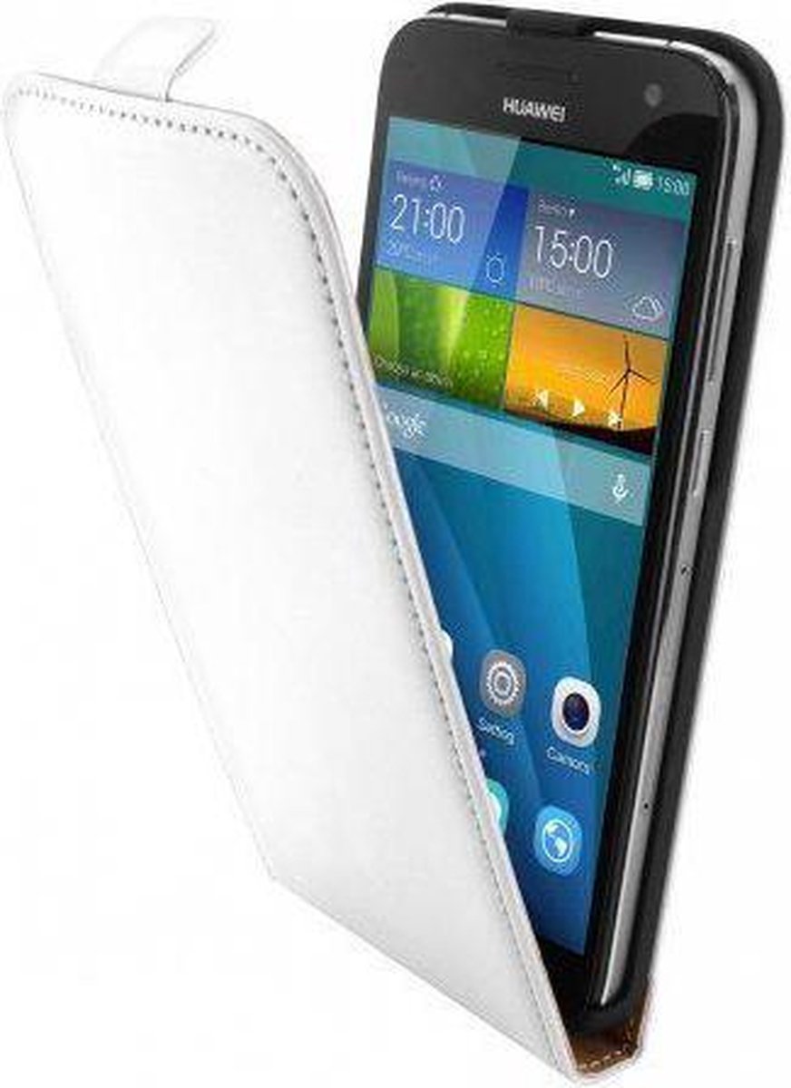 Mobiparts Premium Flip Case Huawei Ascend G7 White