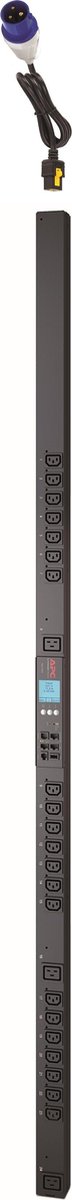 APC Rack PDU 2G Metered by Outlet with Switching AP8659EU3 ZeroU, 21x C13, 3x C19