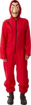 La casa de papel carnaval rode overall outfit kostuum + dali Masker - maat M/L