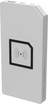 DesignNest PowerBank - Draadloos laden/opladen - Duo-Wireless - Wit