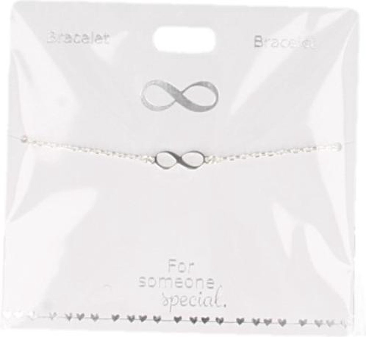 Armband Infinity, silver plated