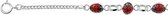 The Jewelry Collection - armband - Lieveheersbeestje - Zilver
