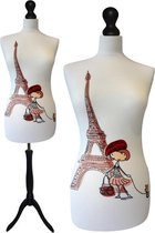 Eifel girl paspop met zwarte sparkling driepoot  44/46