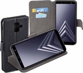 MP case Zwart bookcase Samsung Galaxy A6 2018 wallet case hoesje