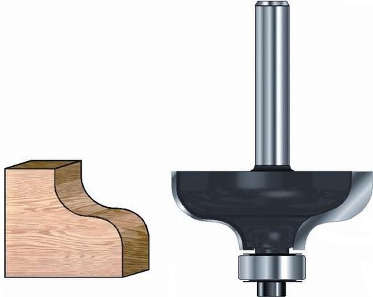 ENT S-profielfrees HM R4.8 met lager Kolf 6mm