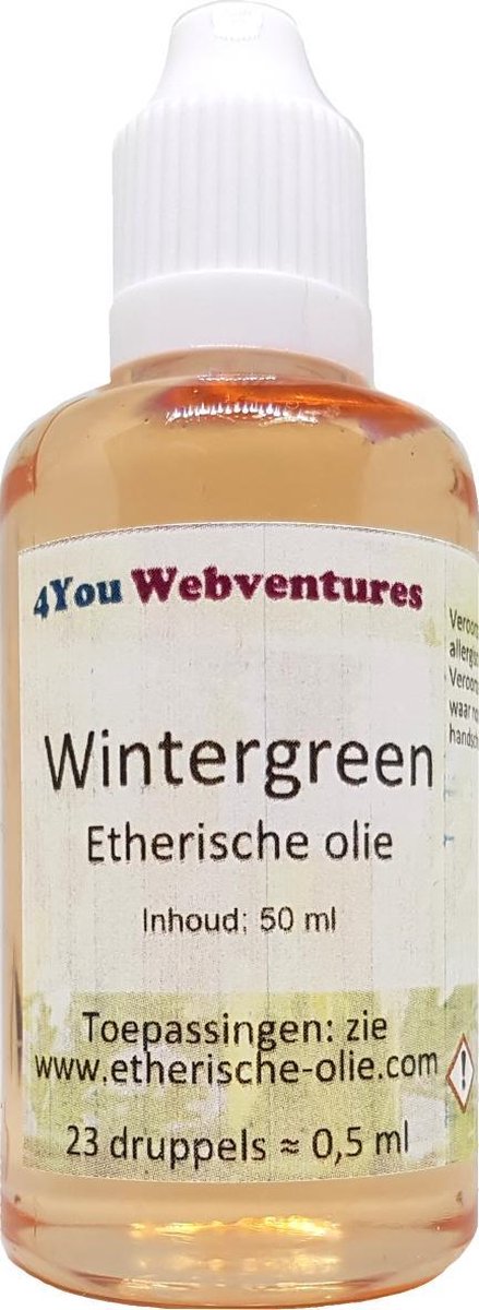 Goedkoopste Pure etherische wintergreen olie (wintergroen) - 50 ml - etherische olie - essentiële wintergreen olie